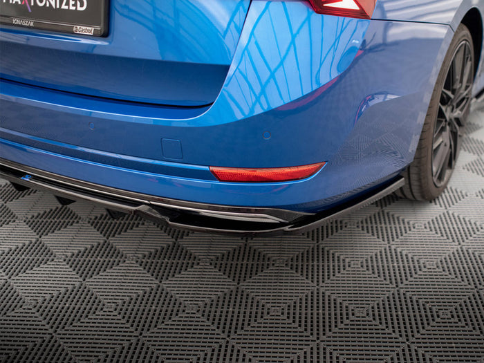 Rear Splitter (Vertical Bars) Skoda Octavia Sportline Mk4 - Maxton Design