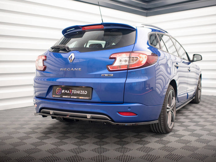 Renault Megane GT Line Grandtour Mk3 Facelift Rear Splitter (Vertical Bars) - Maxton Design