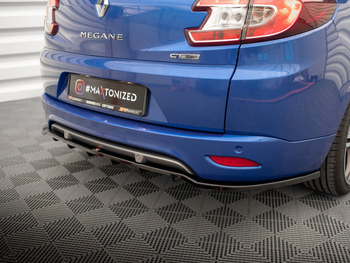 Renault Megane GT Line Grandtour Mk3 Facelift Rear Splitter (Vertical Bars) - Maxton Design