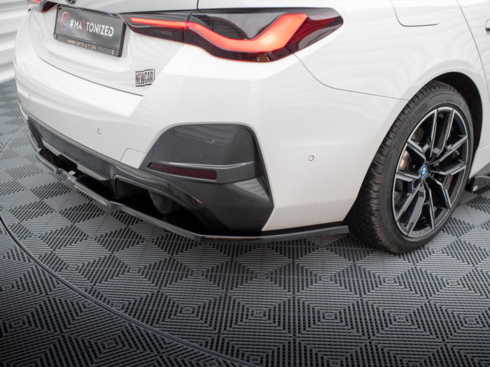 BMW i4 M-Pack G26 Central Rear Splitter (Vertical Bars) V.1 - Maxton Design