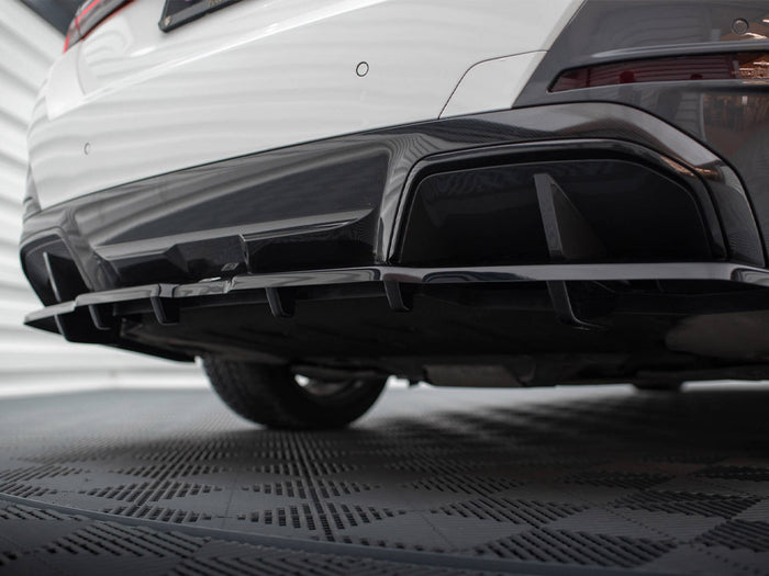 BMW i4 M-Pack G26 Central Rear Splitter (Vertical Bars) V.1 - Maxton Design