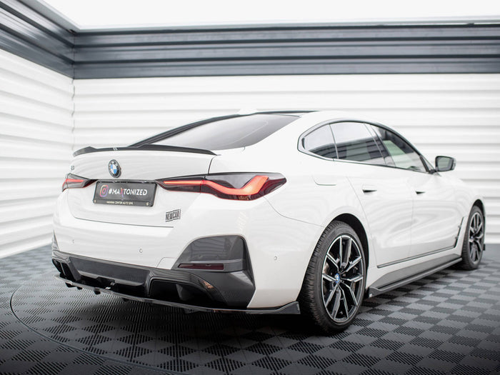 BMW i4 M-Pack G26 Central Rear Splitter (Vertical Bars) V.2 - Maxton Design