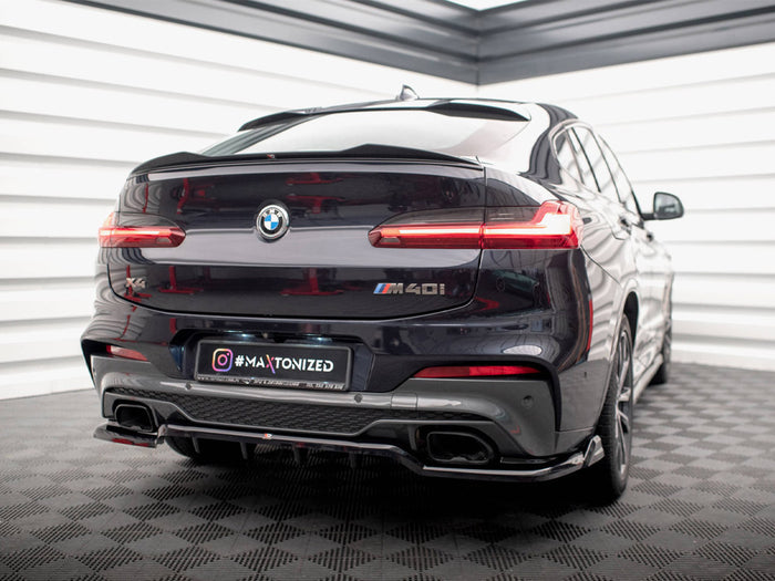 BMW X4 M40i G02 Central Rear Splitter (Vertical Bars) V.2 - Maxton Design