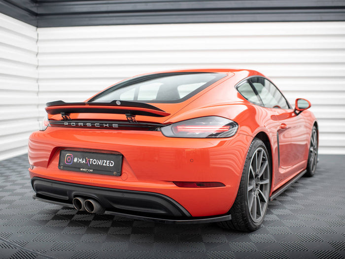 Porsche 718 Cayman 982c Rear Side Splitters - Maxton Design
