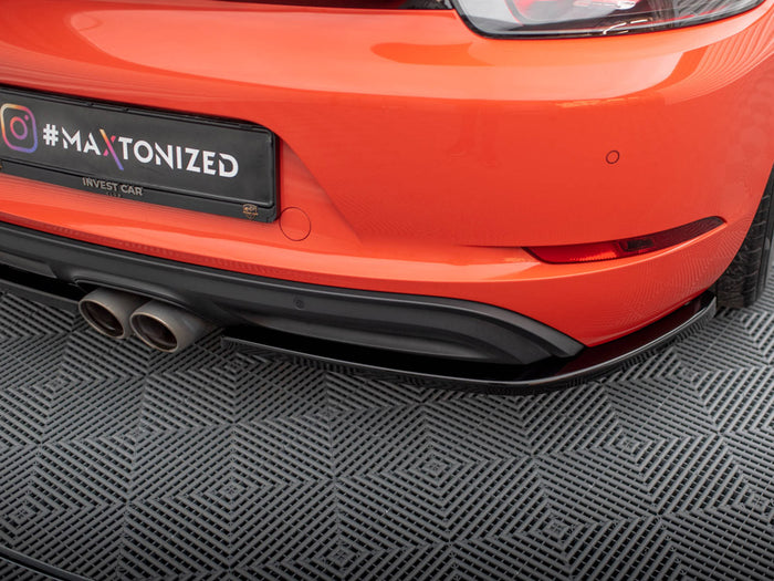 Porsche 718 Cayman 982c Rear Side Splitters - Maxton Design