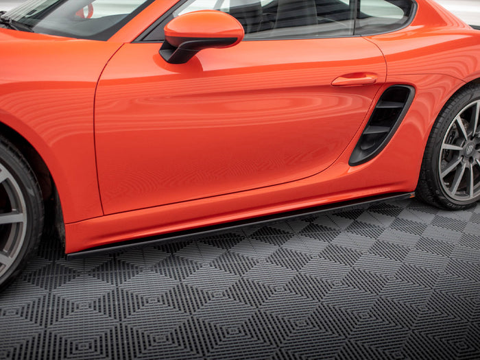 Porsche 718 Cayman 982c Side Skirts Diffusers - Maxton Design
