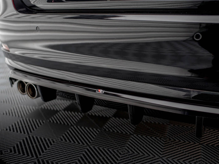 BMW 4 Gran Coupe F36 Central Rear Splitter (Vertical Bars) - Maxton Design