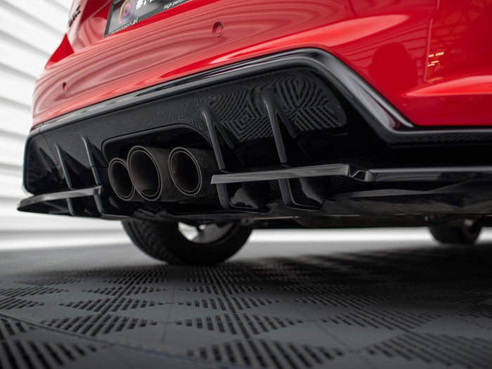 Honda Civic Type-R Mk 11 Central Rear Splitter (Vertical Bars) V.1 - Maxton Design