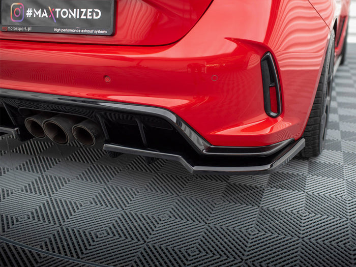 Honda Civic Type-R Mk 11 Central Rear Splitter (Vertical Bars) V.1 - Maxton Design