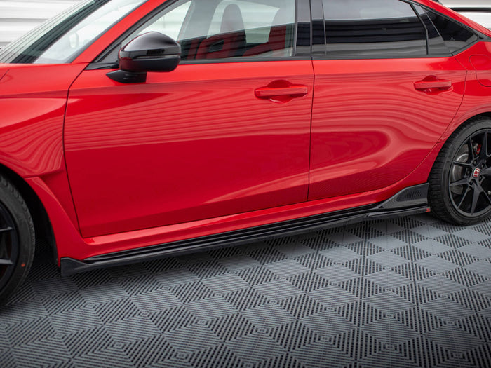 Honda Civic Type-R Mk 11 Side Skirts Diffusers V.2 - Maxton Design