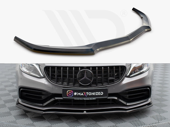 Mercedes-AMG C63 Sedan / Estate W205 Facelift Front Splitter V.1 - Maxton Design
