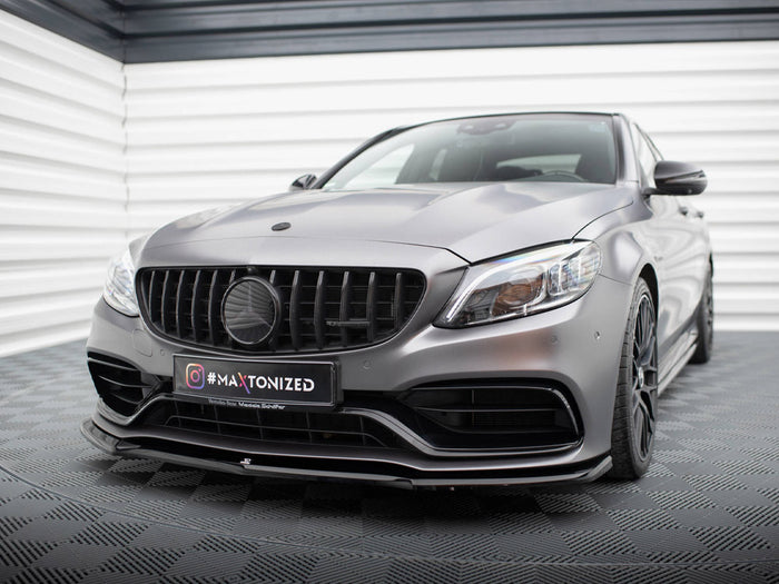 Mercedes-AMG C63 Sedan / Estate W205 Facelift Front Splitter V.1 - Maxton Design