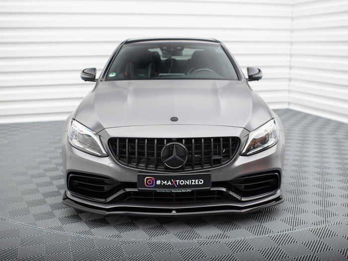 Mercedes-AMG C63 Sedan / Estate W205 Facelift Front Splitter V.1 - Maxton Design