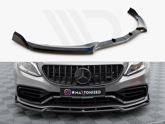Mercedes-AMG C63 Sedan / Estate W205 Facelift Front Splitter V.2 - Maxton Design