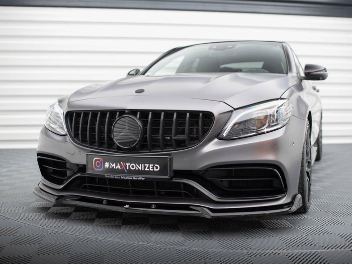 Mercedes-AMG C63 Sedan / Estate W205 Facelift Front Splitter V.2 - Maxton Design