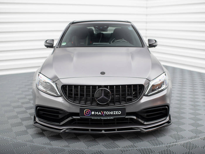 Mercedes-AMG C63 Sedan / Estate W205 Facelift Front Splitter V.2 - Maxton Design