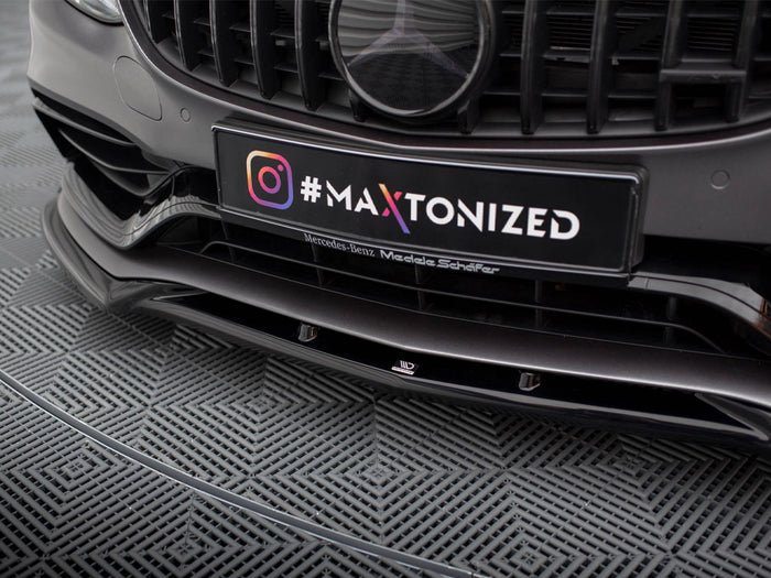 Mercedes-AMG C63 Sedan / Estate W205 Facelift Front Splitter V.2 - Maxton Design