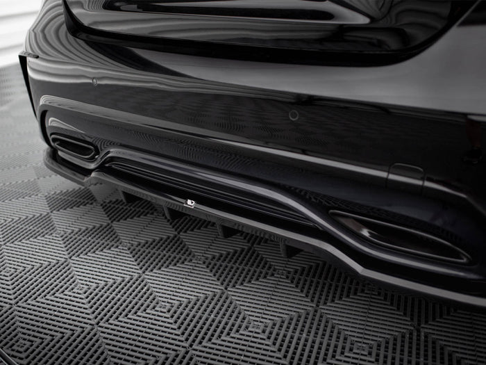 Rear Splitter (Vertical Bars) Mercedes-Benz A AMG-Line W176 Facelift - Maxton Design