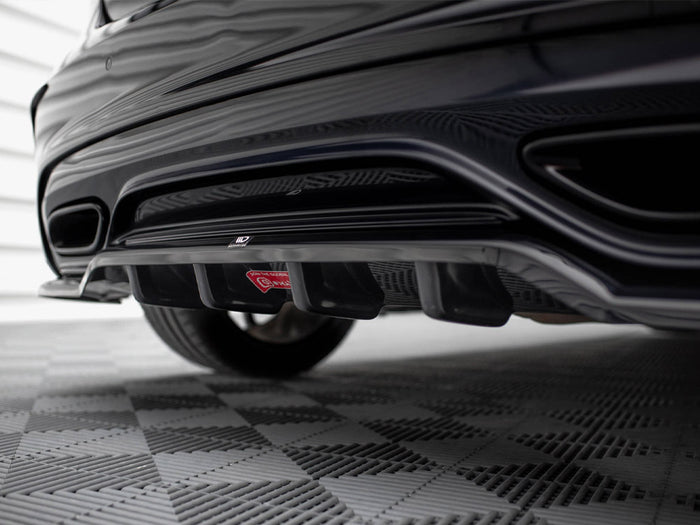 Rear Splitter (Vertical Bars) Mercedes-Benz A AMG-Line W176 Facelift - Maxton Design