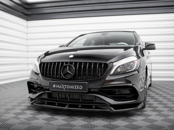 Front Splitter V.2 Mercedes-Benz A AMG-Line W176 Facelift - Maxton Design