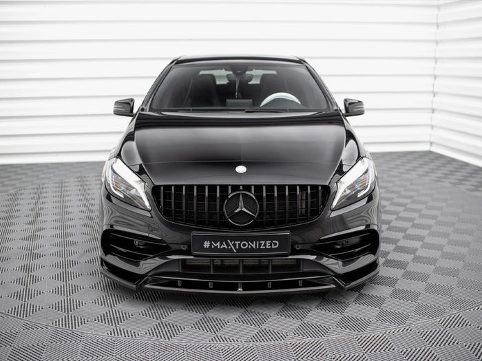 Front Splitter V.2 Mercedes-Benz A AMG-Line W176 Facelift - Maxton Design
