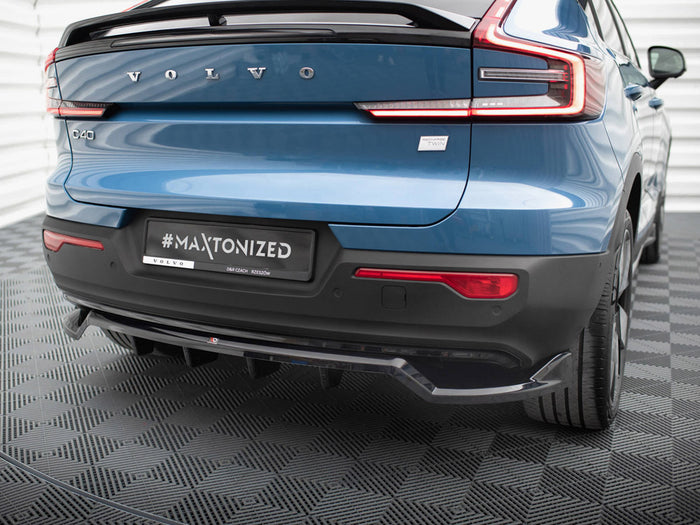 Volvo C40 Mk1 Rear Splitter (Vertical Bars) - Maxton Design