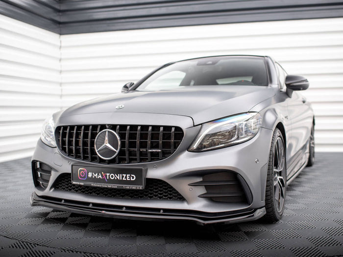 Mercedes-AMG C43 Coupe / Sedan / Estate C205 / W205 / S205 Facelift Front Splitter V.1 - Maxton Design