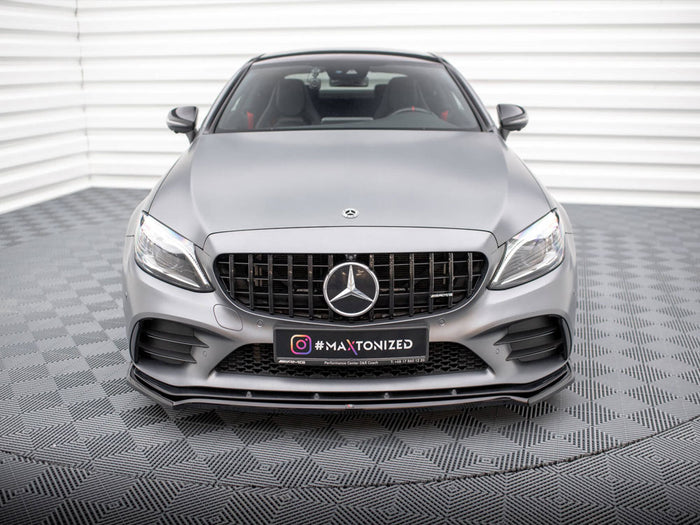 Mercedes-AMG C43 Coupe / Sedan / Estate C205 / W205 / S205 Facelift Front Splitter V.1 - Maxton Design
