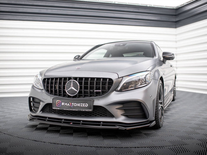 Mercedes-AMG C43 Coupe / Sedan / Estate C205 / W205 / S205 Facelift Front Splitter V.2 - Maxton Design