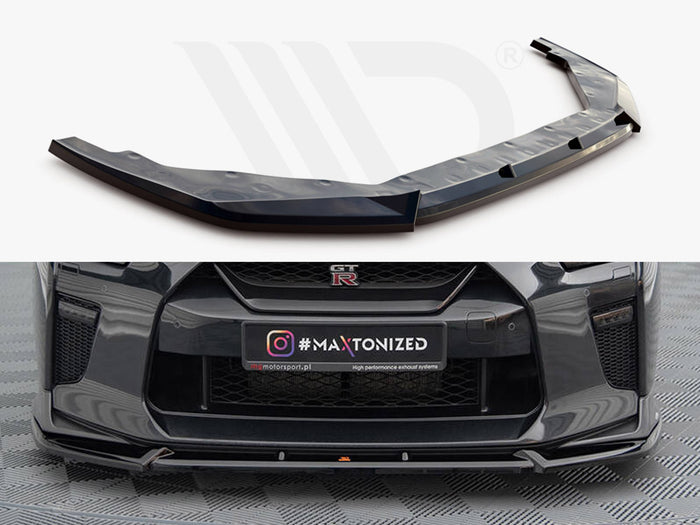 Nissan GTR R35 2nd Facelift Front Splitter V.2 - Maxton Design