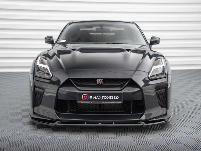 Nissan GTR R35 2nd Facelift Front Splitter V.2 - Maxton Design