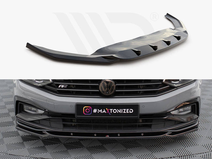 Volkswagen Passat R-Line B8 Facelift Front Splitter V.2 - Maxton Design