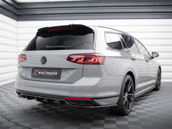 Volkswagen Passat R-Line B8 Facelift Rear Splitter (Vertical Bars) - Maxton Design