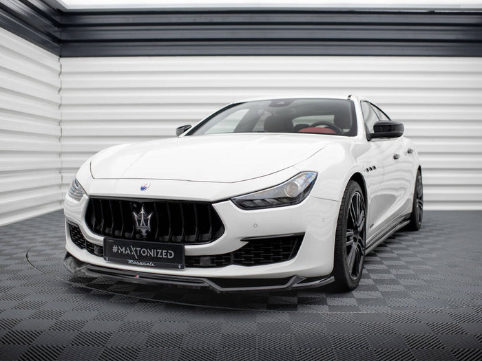 Maserati Ghibli Mk3 Facelift Front Splitter V.2 - Maxton Design