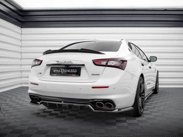 Maserati Ghibli Mk3 Facelift Rear Splitter (Vertical Bars) - Maxton Design