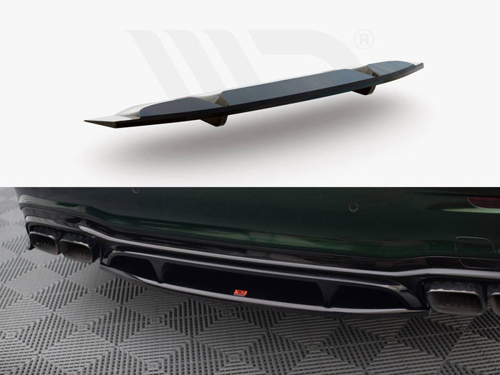 Mercedes-AMG E63 W213 Facelift Central Rear Splitter (Vertical Bars) - Maxton Design