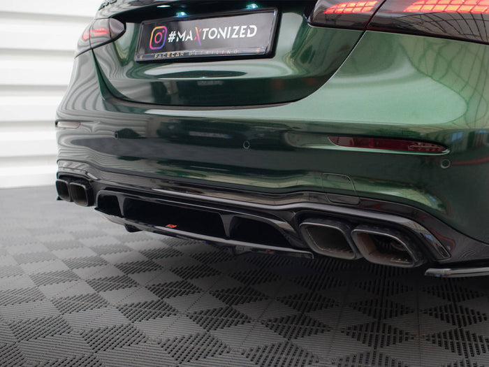 Mercedes-AMG E63 W213 Facelift Central Rear Splitter (Vertical Bars) - Maxton Design