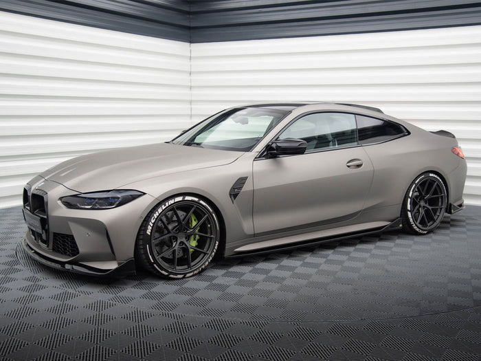 BMW M4 G82 Side Skirts Diffusers V.3 CSL Look - Maxton Design