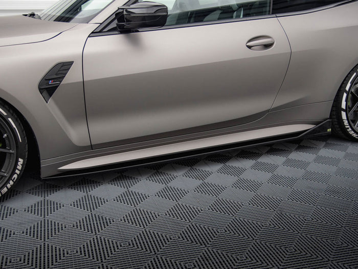 BMW M4 G82 Side Skirts Diffusers V.3 CSL Look - Maxton Design