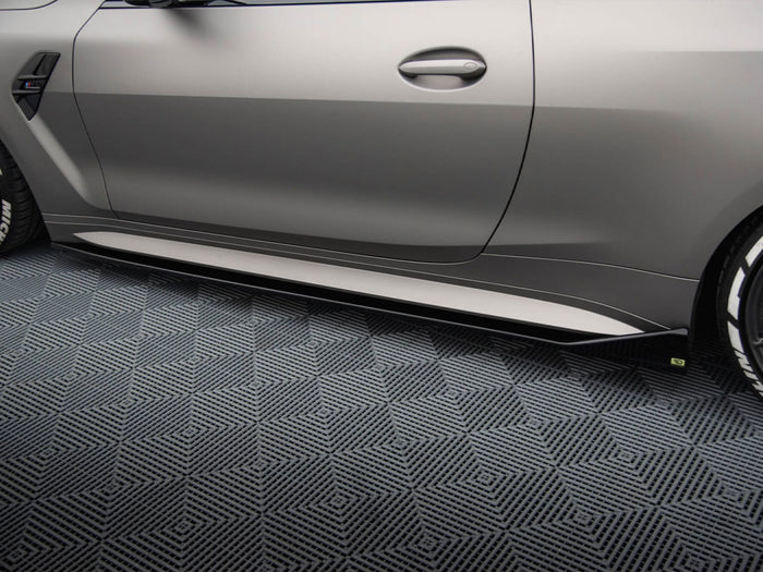 BMW M4 G82 Side Skirts Diffusers V.3 CSL Look - Maxton Design