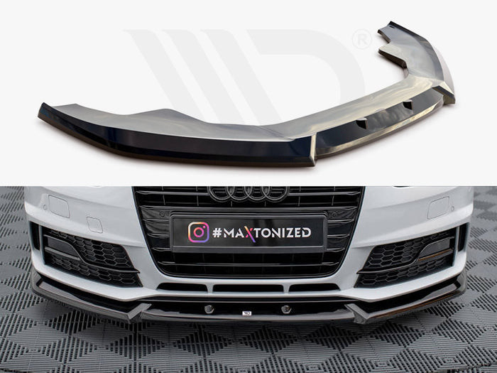 Audi A4 Competition B8 Facelift Front Splitter V.1 - Maxton Design