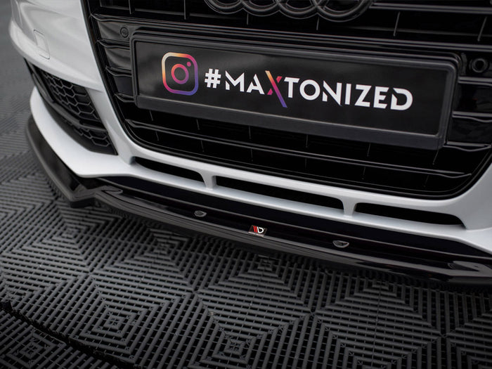 Audi A4 Competition B8 Facelift Front Splitter V.2 - Maxton Design