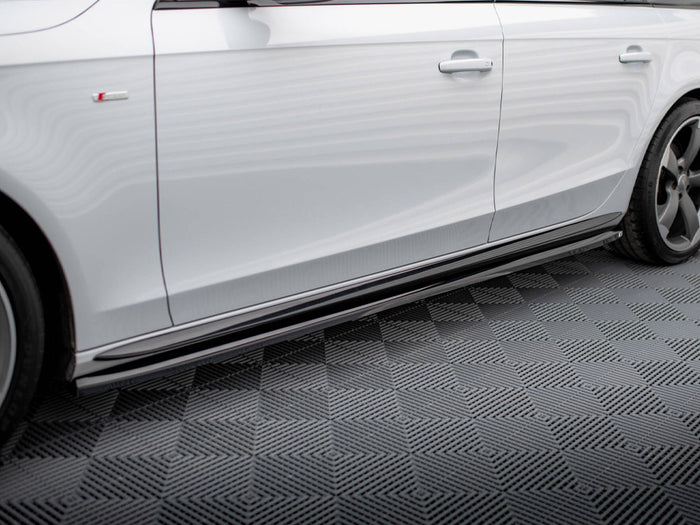Audi A4 / A4 S-Line / S4 B8 Side Skirts Diffusers V.3 - Maxton Design