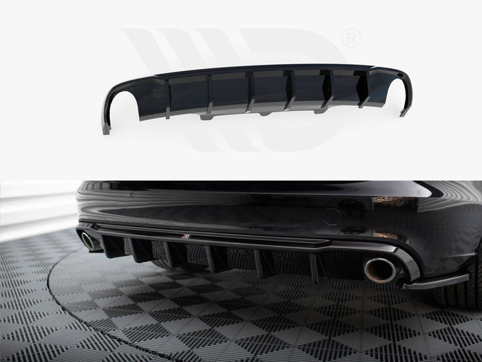 Audi A6 Avant C7 (Version with single exhausts on both sides) Rear Valance - Maxton Design