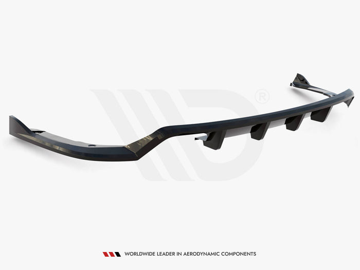 BMW 4 Coupe / Gran Coupe / Cabrio M-Pack F32 / F36 / F33 Central Rear Splitter (Vertical Bars) - Maxton Design