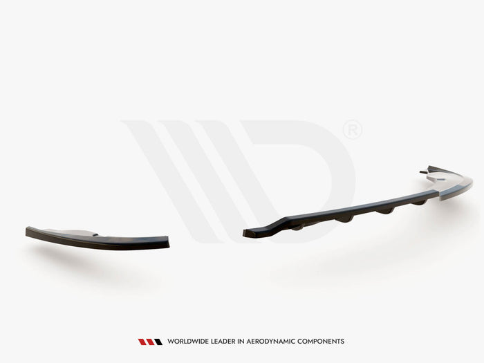BMW 1 E81 Facelift Central Rear Splitter (Vertical Bars) - Maxton Design