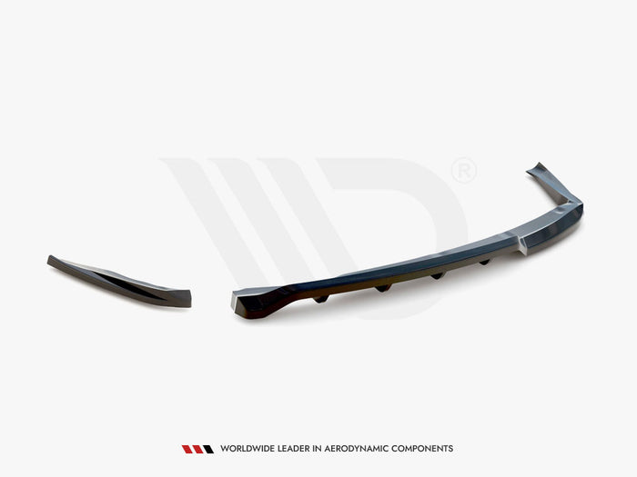 BMW 1 M-Pack E87 Facelift Central Rear Splitter (Vertical Bars) - Maxton Design
