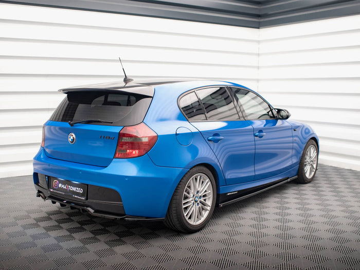 BMW 1 M-Pack E87 Facelift Central Rear Splitter (Vertical Bars) - Maxton Design