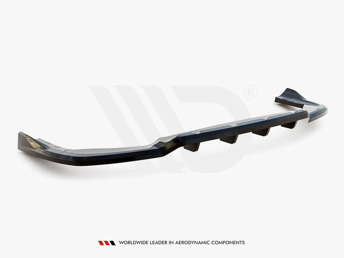 Central Rear Splitter (Vertical Bars) Alfa Romeo Stelvio Quadrifoglio Mk1 - Maxton Design