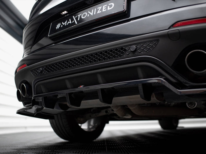 Central Rear Splitter (Vertical Bars) Alfa Romeo Stelvio Quadrifoglio Mk1 - Maxton Design